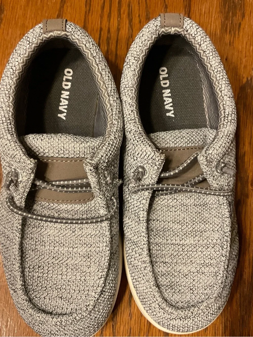 Old Navy Kids Gray Woven Slip-On Loafers
